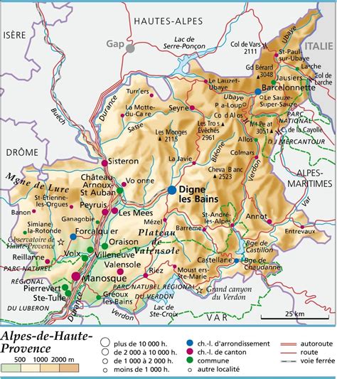 Alpes de Haute Provence  Voyages  Cartes