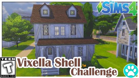 Vixella Shell Challenge The Sims 4 Speed Build Youtube