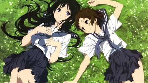 2560x1440 Kantoku Schoolgirl Forest Grass Anime Girls Wallpaper