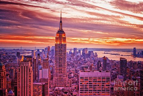 Evening In New York City Photograph By Sabine Jacobs