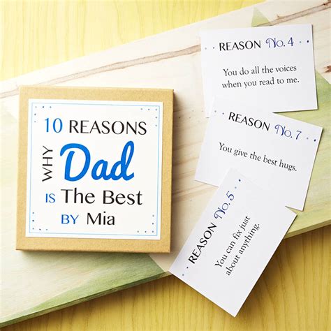 Personalised Best Dad Notes By Martha Brook