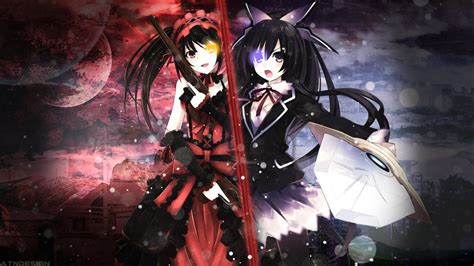 Download Date A Live Wallpaper Thoka And Kurumi By Ponydesign H Nh By Nmiller Anime
