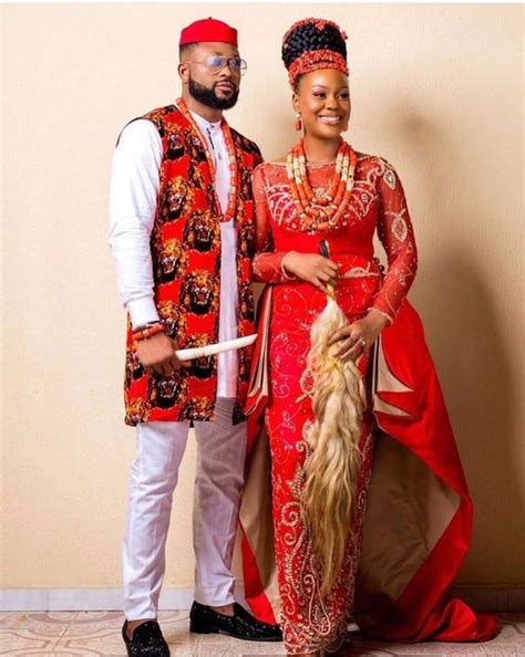 Igbo Traditional Wedding Outfits For Coupleisi Agu Outfit For Mengeorge Dress For Women