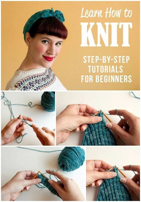 How To Knit Step By Step Tutorials For Beginners Knitting Tutorial
