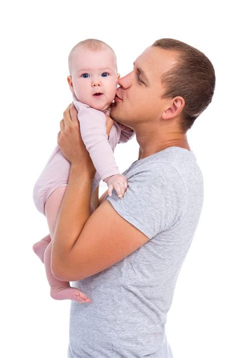 137 Happy Father Kissing Baby Boy Isolated White Stock Photos Free