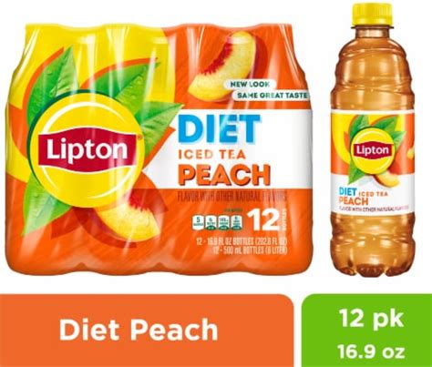 Lipton Diet Peach Iced Tea 12 Bottles 169 Fl Oz Harris Teeter