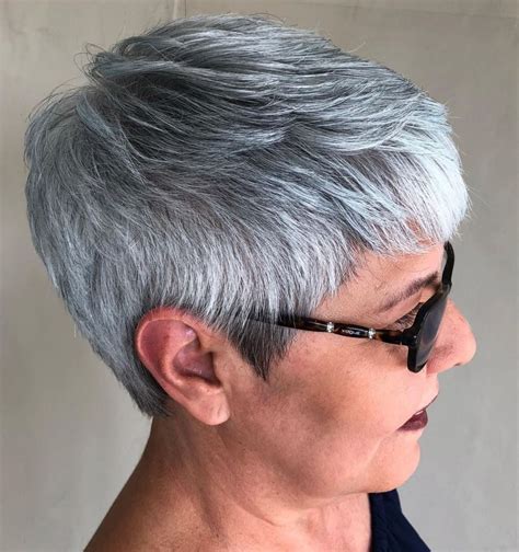 79 Stylish And Chic Best Short Hair Styles For Grey Hair For Long Hair Stunning And Glamour