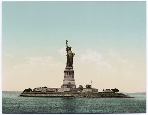 For centuries the island was a major source of food for the lenape native people and later dutch settlers. The Statue of Liberty before her copper turned green, New York, New York, USA, c. 1900 [2048 x ...