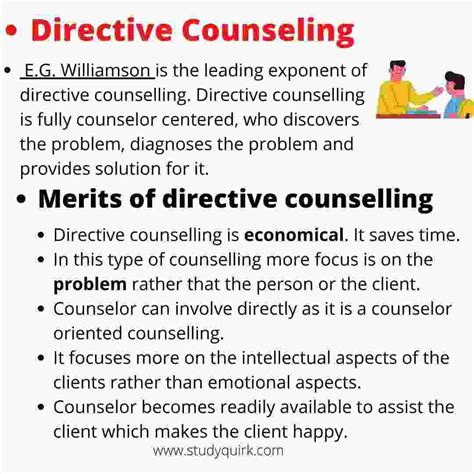 Types Of Counseling Directive Non Directive And Eclectic