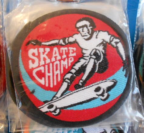 Skateboard Champion Patches Skate And Annoy