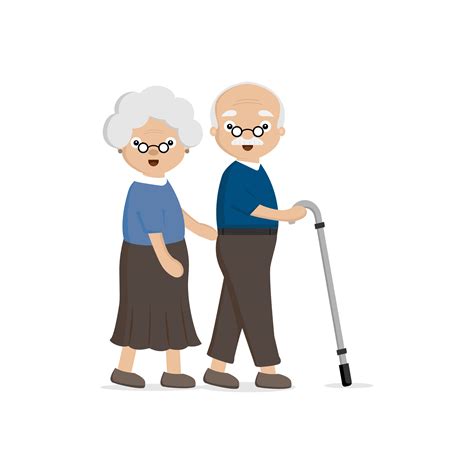 Senior couple de personnes âgées Vieille femme aidant un vieil homme
