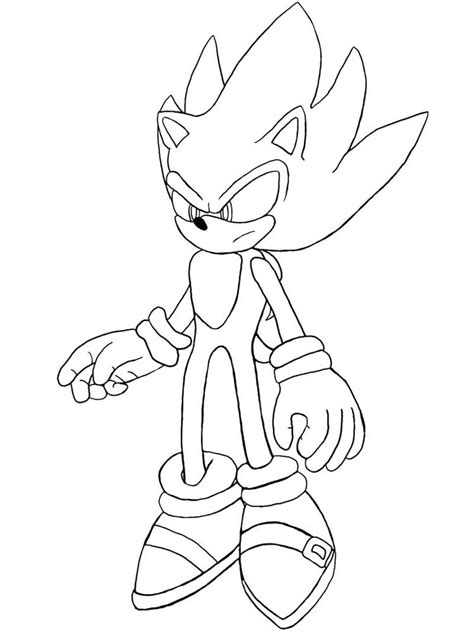 Small Sonic The Hedgehog Coloring Pages Free Colouring Page For Kids