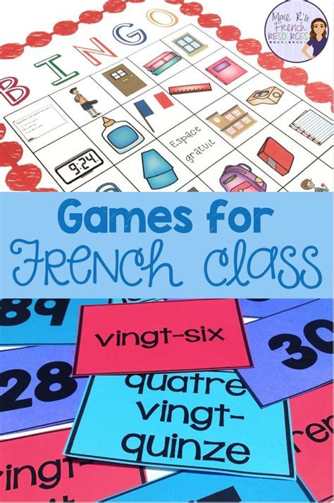 Fun Games For French Class French Teaching Resources French Class
