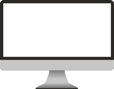 Computer With Blank Screen Free Clipart Full Size Clipart 1648360