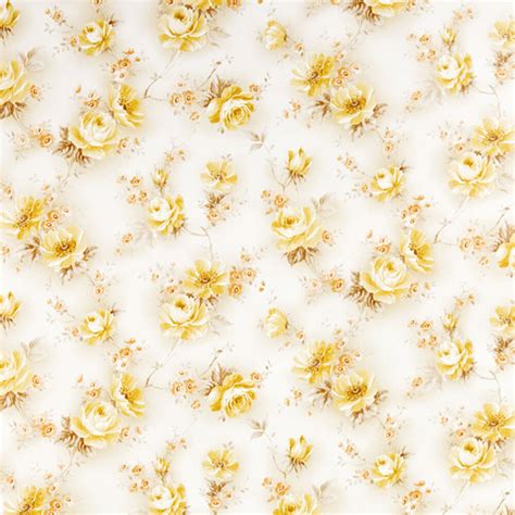 Fabulous floral and flower wallpaper. Iconic YELLOW 1970s SMALL Vintage Original Floral ...