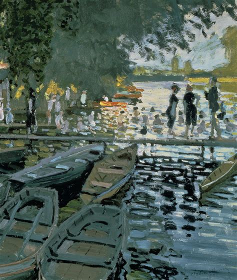 Badende Bei La Grenouillere 1869 Detail Von Claude Monet
