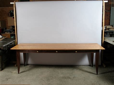 Custom Writing Desk With Drawers In Walnut And Cherry David Hurwitz