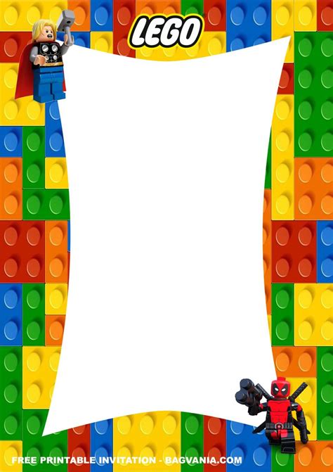 Free Printable Lego Invitation Template Printable Templates