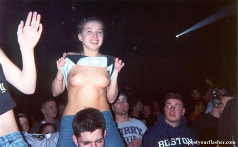 Concert Women Flashing Tits Naked And Nude In Public Pictures
