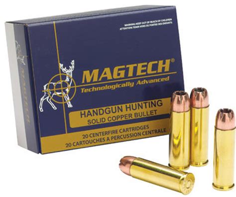 Magtech Ammunition 454 Casull 225 Grain Solid Copper Hollow Point