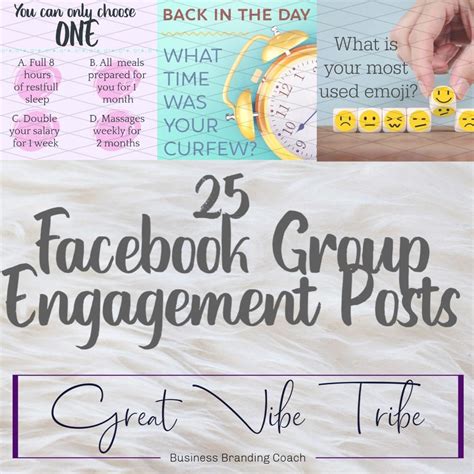 25 Facebook Engagement Posts To Get Your Group Etsy