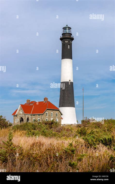 Fire Island Lighthouse And The Keepers Quarters Fire Island National