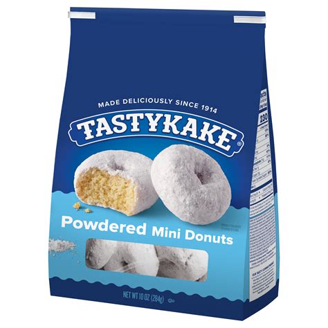 Tastykake Powdered Sugar Mini Donuts 10 Oz