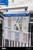 Outside map of the St Mary's hospital, Paddington, London, UK Stock ...