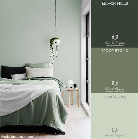 Colour Brochure Pure Original Green Bedroom Walls Sage Green