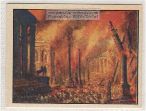 Emperor Nero Did Not Fiddle While Rome Burned Vintage Trade Ad Card Ebay