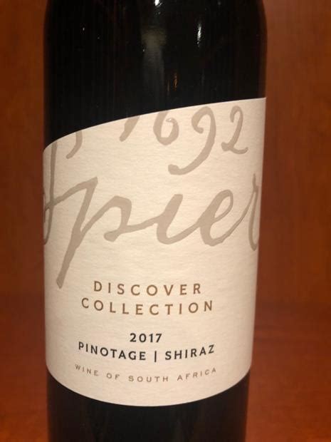 2017 Spier Discover Pinotage Shiraz South Africa Western Cape
