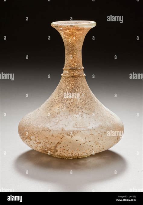 Bottle Eastern Mediterranean 11th 12th Century Glass Glass Blown