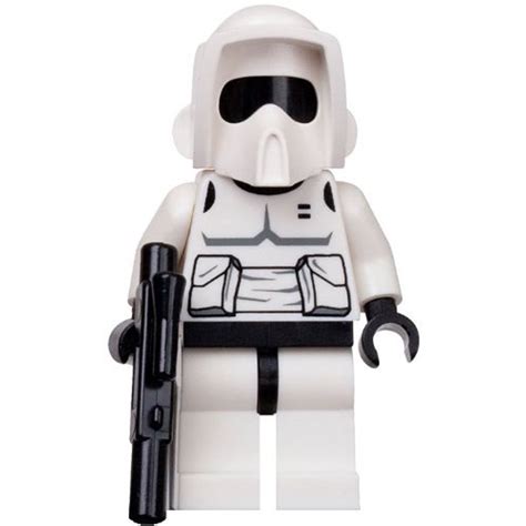 Lego Star Wars Scout Trooper Minifigure W Blaster Black Head