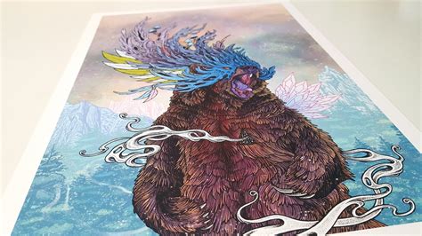 Journeying Spirit Bear Signed A3 Print Etsy