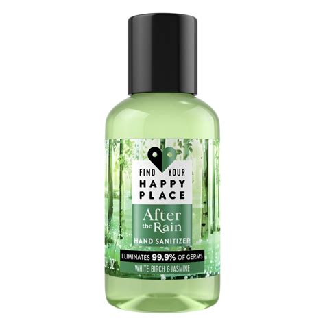 Find Your Happy Place After The Rain Hand Sanitizer White Birch And