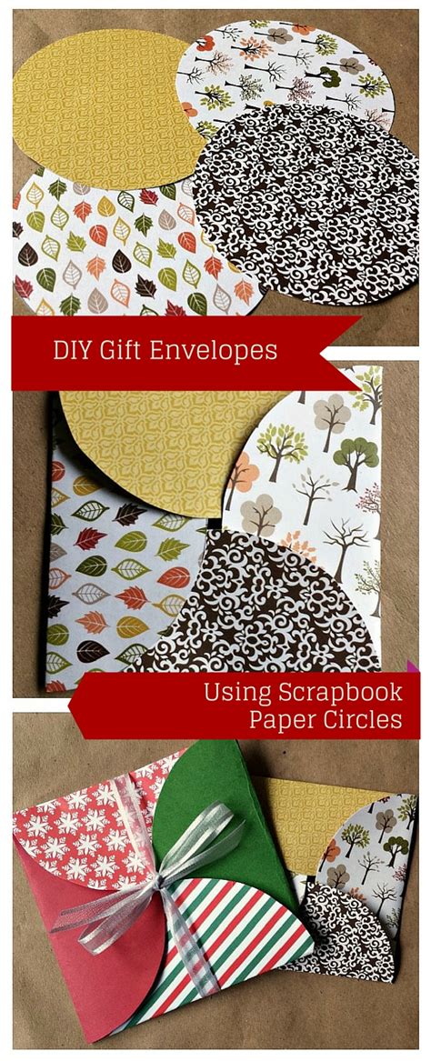 The online poster app makes formatting easy, and then you just download, print. Paper Gift Envelope Made with Scrapbook Paper Circles