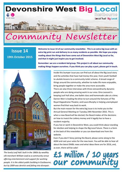 Dwbl Community Newsletter Issue 14 By Devonshire West Big Local Issuu