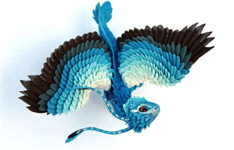 Little Blue Feather Dragon By Hontor On Deviantart