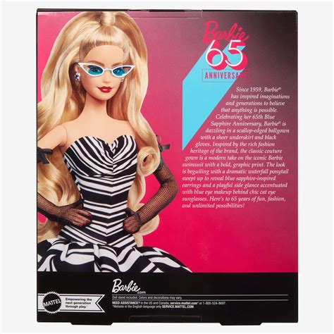 Blonde 65th Anniversary Barbie Doll Mattel Creations