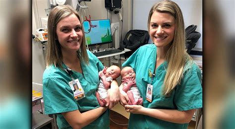 Identical Twin Babies Were Delivered By Identical Twin Nurses At A