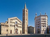 Piazza Duomo Parma - siè de la Cathédrale et du Baptistére de Parma