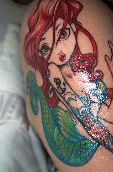 Mermaid Tattoo By Rachellehardy On Deviantart Mermaid Tattoos