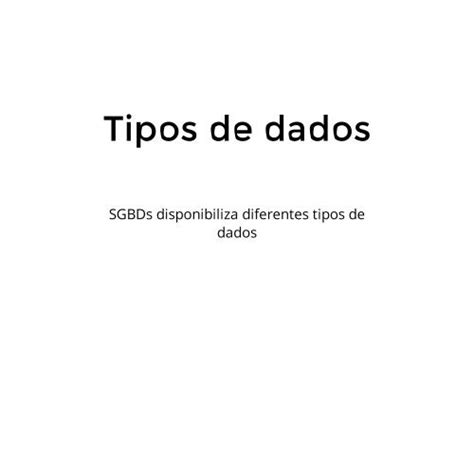 Tipos De Dados Hot Sex Picture