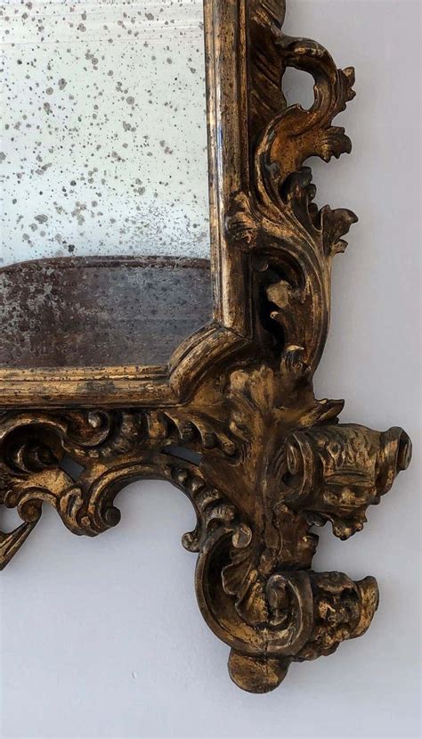 18th Century Carved Giltwood Baroque Italian Mirror David Skinner