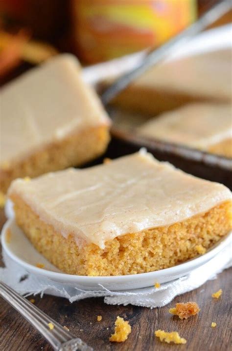 Pumpkin Sheet Cake With Cinnamon Cream Cheese Frosting This Cake Only