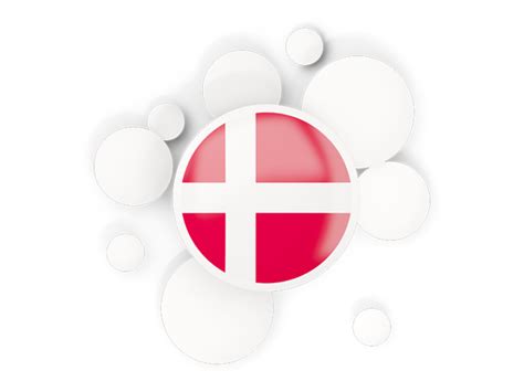 This is a premium icon which is suitable for. Round flag with circles. Illustration of flag of Denmark