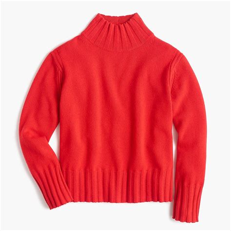 Relaxed Mockneck Sweater In Cashmere Mock Neck Sweater Sweaters