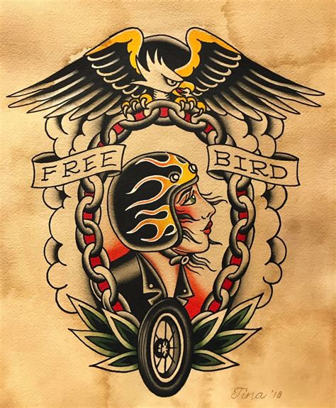 Share More Than 85 Traditional Motorcycle Tattoo Vn