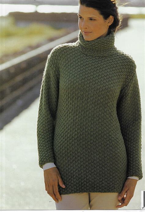 women s super warm polo neck sweater knitting pattern 12 etsy new zealand polo neck sweaters
