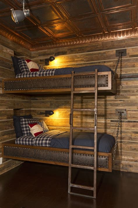 Man Cave Modern Log Cabin Ralph Lauren Style Bunk Beds By Van Parys Architecture Rustic Bunk